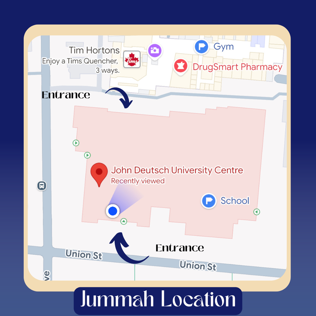 Jummah Prayer Location Map